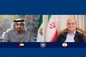 پزشکیان: باور داریم در سایه همکاری، ثبات، صلح و بدون دخالت بیگانگان میتوانیم منطقه را بسازیم/ شیخ محمد بن زاید: امارات همواره در کنار ایران ایستاده است